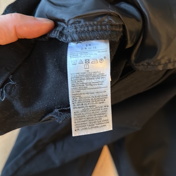 Slim city crop black Gap factory pants size 8R - Picture 4 of 5